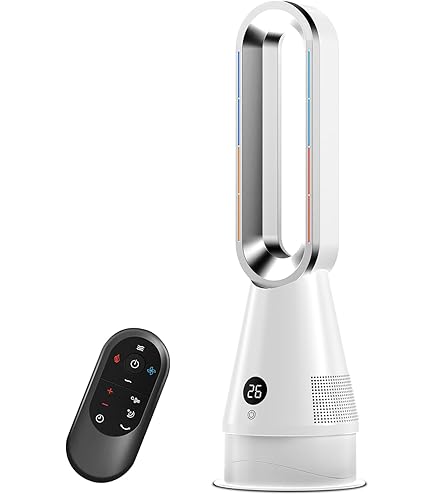 Amazon | セラミックヒーター【2025冷暖両用 羽根なし 2秒速暖】タワー