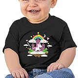 おとぎ話ユニコーンテーマ子供服 ベビーTシャツ 半袖 男の子 女の子 クルーネック カジュアル