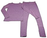 32 Degrees Heat Kids Long Sleeve Crew Neck and Legging Set Heather Fiction Fig XS [並行輸入品]