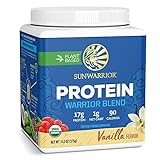 Sunwarrior - Warrior Blend, Raw Vegan Protein Powder with Peas & Hemp, Vanilla（バニラ味） 375g (13.2oz)