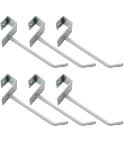 Amazon.co.jp: NUOLUX 角管フック 陳列フック 15cm 6本セット 商品展示