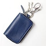 ユナイテッドビーズ スマートキーケース 栃木レザー ネイビー TOL-SKC-02