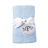 Mud Pie Infant Seersucker Blanket (Blue) by Mud Pie