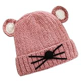 Coolmee 19種 ベビー ニット帽子 ボンボン 赤ちゃん 新生児 帽子 猫耳 動物 milkプリント 可愛い アニマル ニットキャップ 男女共用 キッズ 子供 冬 女の子 男の子 ニット帽 出産