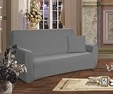 Elegant Comfort Furniture Jersey STRETCH SLIP-COVER, Sofa Gray
