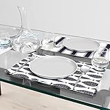 スタイルデコール(STYLE Decor) ランチョンマット 2枚セット 綿100%(30cm×45cm) リバーシブルタイプ ブルーフィッシュW3100500 中