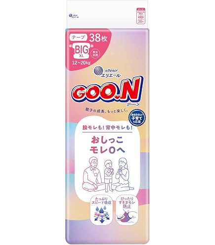 Amazon.co.jp: グーン 【テープ BIGサイズ】プラス 敏感肌にやわらか