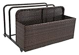 Modern Home Spa Resort Woven Wicker Pool Float Storage Organizer [並行輸入品]