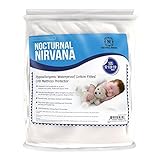 Nocturnal Nirvana: Baby Crib Mattress Protector Pad 100% Waterproof Premium Hypoallergenic Cotton Fi