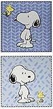 Bedtime Originals Peanuts Forever Snoopu 2 Piece Wall Decor Blue/White [並行輸入品]