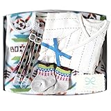 ボボ BOBO 綿毛布スリーパー+ガーゼ肌着50~60cm+ソックス7~9cm+マルチクリップ ギフトセット ホワイト 8899