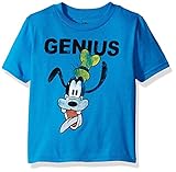 Disney Little Boys' Toddler Goof Genius T-Shirt Turquoise 4T [並行輸入品]