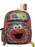 Sesame Elmo Small 12" inches Backpack For Kids Band New - Licensed Product [並行輸入品]