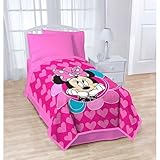 Disney Minnie Mouse Plush Blanket Pink 62x90 [並行輸入品]
