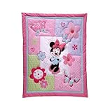 Disney Minnie Mouse 4-piece Crib Bedding Set No Bumper by Crown Crafts