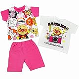 (バンダイ)BANDAI 半袖パジャマ アンパンマン ベビー 2トップス ピンク 100