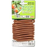セフティー3 園芸用 誘引 結束 ガーデンソフトワイヤー フリー ブラウン 7mm×5m
