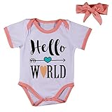MIOIM ベビー服 ベビーロンパース＋ヘッドバンド２点セット リボン付き ボディスーツ カットソー Tシャツ カバーオール 男女兼用 サイズ多数