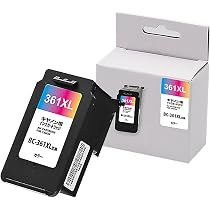 Amazon.co.jp: キヤノン用 BC-361XL 互換 3色カラー 大容量 互換インク