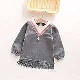 (チェリーレッド) CherryRed ベビー 女の子 防寒対策 綿服 スウェット ワンピース 厚手 可愛い 暖かい 遊び着 普段着 95 ネイビー