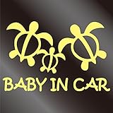 nc-smile ハワイアン　BABY IN CAR ステッカー ホヌ (ジャスミン)