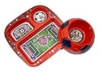 Remarkabowl - Lil Pro Dish Set - Childs First Sport Plate Set - BPA Free Baby Bowl and Plate - Footb