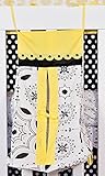 DK Leigh Black White & Yellow Diaper Stacker NEW by DK LEIGH