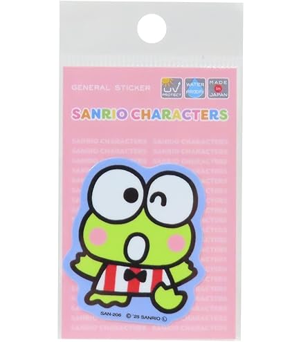 Amazon | けろけろけろっぴ ダイカットステッカーサンリオキャラクター