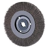 PFERD 80497 Narrow Face Crimped Wheel Brush Stainless Steel Wire 8 Diameter 1-1/4 Arbor Hole 0.012 W