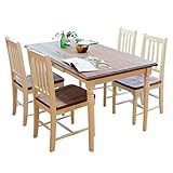 ダイニング5点セット フレンチ フレンチカントリー テーブル 140cm幅 ダイニングテーブル+チェア mamシリーズ fennel フィンネル (WH / カフェ（5点セット）)