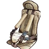[Jiyaru]チャイルドシート コンパクト 9月-4歳 幼児用チェアシート 簡易型カーシート 持ち運びに便利 Coffee
