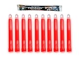 Cyalume ChemLight Military Grade Chemical Light Sticks, Red, High Intensity, 6" Long, 30 Minute Dura
