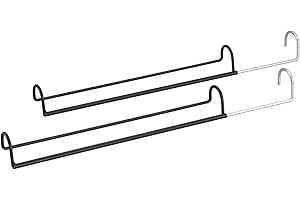 ベルカ(Belca) 衣類収納 ダブル収納ハンガー 伸縮タイプ 2台入り 幅45~70×奥行6.1×高さ6.7cm ブラック 段違い 収納力アップ ハンガー クローゼット 吊り下げ収納 CH-DS2