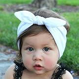 Vasza（TM）ファッション弾性布ウサギの耳ベビーヘアアクセサリーカチューシャ幼児女の子ボウファッションノベルティ弾性カチューシャ