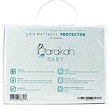Luxurious Bamboo Waterproof Baby Crib Mattress Protector Pad - Hypoallergenic Cover Soft and Breatha