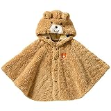 ホットビスケッツ(MIKIHOUSE) ふわふわ ボアフリースマント〈フリー(70-90cm)〉 ベージュ（09）