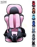 【DEZAR】チャイルドシート 生後 9カ月 ~ 4才 まで ご利用 出来ます 持ち運び に 便利 取り付け 脱着 簡単 子供 保護 簡易 型 座席 どこでも チェア シート ベビー チェア (ピンク