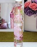 【個数限定”高級造花アートフラワーさくら入り・ラッピング付き】かわいいロングボトル　プリザーブドフラワー　ハーバリウム　ラッピング付き　植物標本 東京ミリオンフラワーオリジナル (桜ピンク)