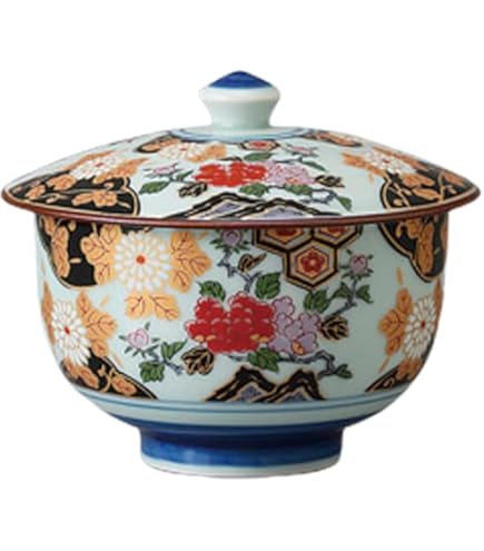 Amazon.co.jp: 7-10/无疆窯/北大路泰嗣造/籠目文汲出碗5客 : ホーム