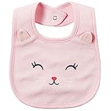 カーターズ（Carter's） 女の子用スマイルネコさん3D立体耳付きパイル地よだれかけ [並行輸入品]