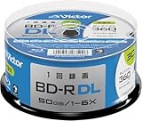 ビクター Victor 1回録画用 BD-R DL VBR260RP30SJ2 (片面2層/1-6倍速/30枚) ホワイト
