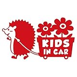 imoninn KIDS in car ステッカー　【シンプル版】　No.62　花屋のハリさん　（赤色）