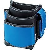TRUSCO(トラスコ) 腰袋 3段 携帯電話ホルダー付き ブルー TWP3-BL