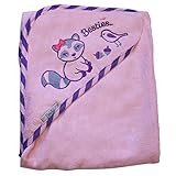 Extra Large 40x30 Velour Hooded Towel, Raccoon, Frenchie Mini Couture by Frenchie Mini Couture