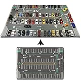1/64駐車場マットモデル車のシーンディスプレイ大型ガレージ玩具マウスパッドサイズD