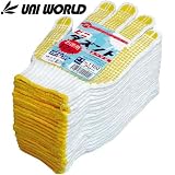ユニワールド/ビニダズント スベリ止め手袋/12双(1ダース) カラー：サラシ サイズ：フリー 品番：1100