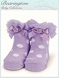 Bearington collection ベアリントンコレクション　チュールローズパープル×ホワイトドット靴下（ソックス）　0-12Ｍ　/出産祝い