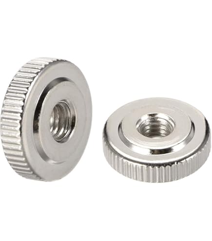 10Pcs Flat Knurled Thumb Nuts, M5X16 X 5 Mm Pass