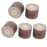 uxcell 180グリット 20mmの直径 フラップサンディングホイール サンドペーパー 研削研磨ツール 5個入り