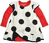 Burt 's Beesベビー女子有機Polka Dot Ruffleドレスとスーツセット US サイズ: preemie カラー: ホワイト